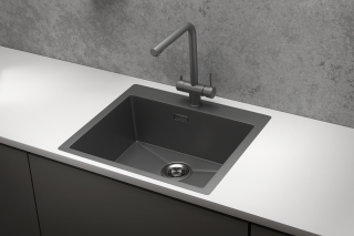 Мойка кухонная Granula 5951, ГРАФИТ МАТОВЫЙ